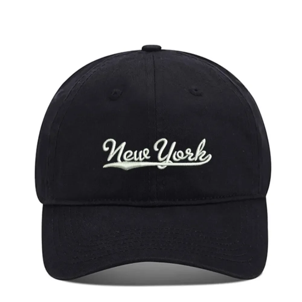 New York Essence: Velcro-Strapped Hat with Embroidered Front Detail